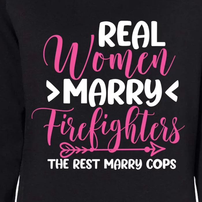 Firefighter Wife Fiancee Fire Wedding Gift Womens California Wash Sweatshirt