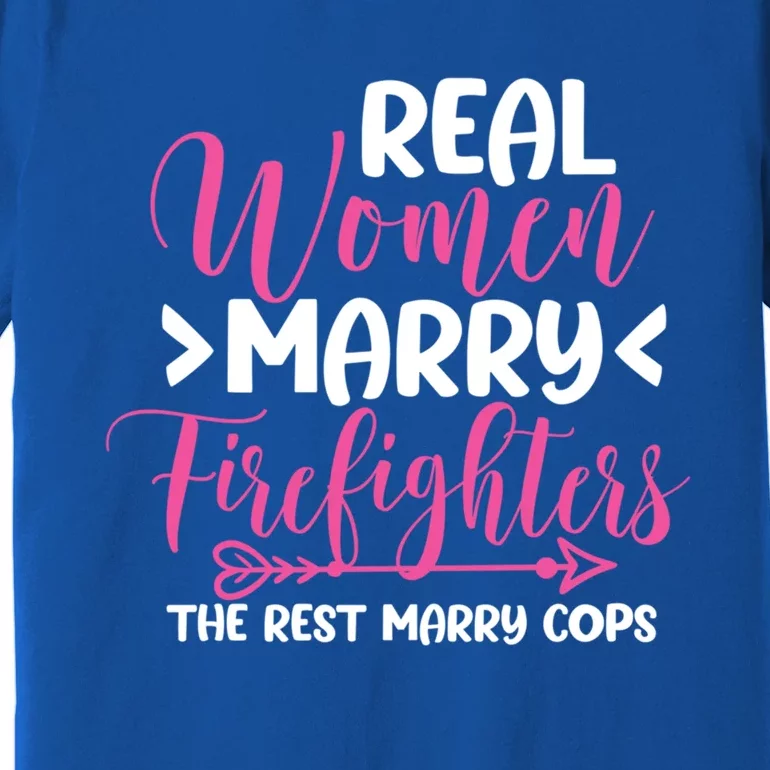 Firefighter Wife Fiancee Fire Wedding Gift Premium T-Shirt