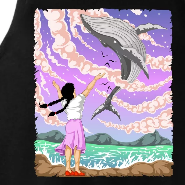 Flying Whale Ladies Tri-Blend Wicking Tank