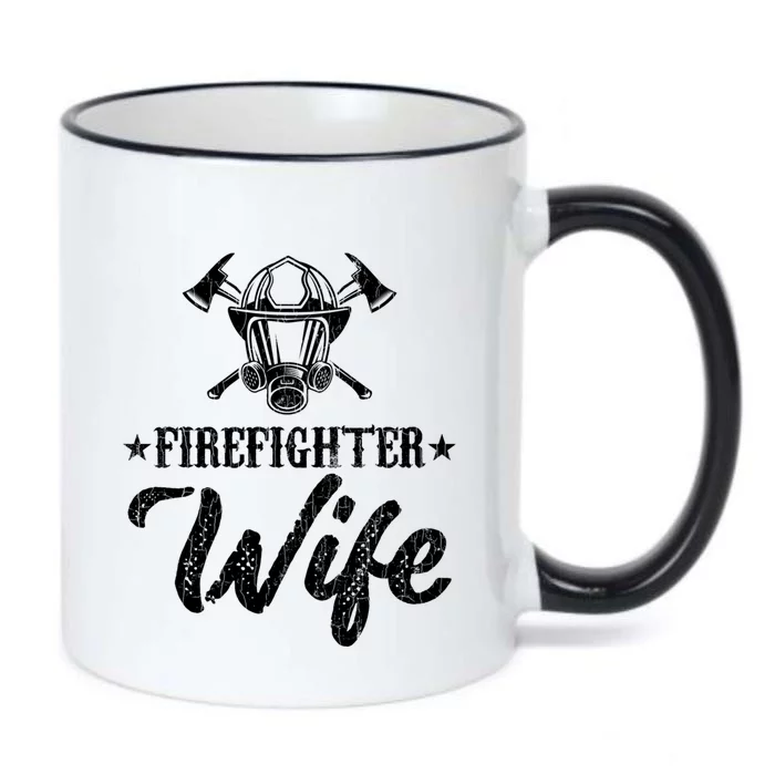 Firefighter Wife Funny Fire Fire Truck Graphic Cool Gift Black Color Changing Mug