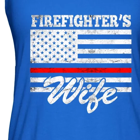 Firefighter's Wife Gift Ladies Essential Flowy Tank