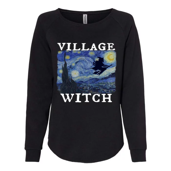 Funny Witchy Gift Village Witch Gift Van Gogh Wicca Pagan Gift Womens California Wash Sweatshirt