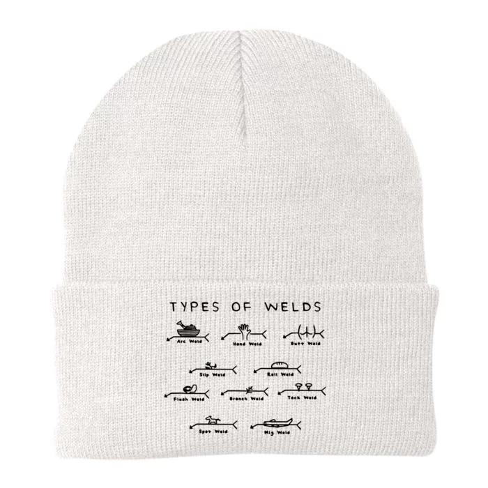 Funny Welding Gifts Ten Types Of Welds Welding Humor Knit Cap Winter Beanie