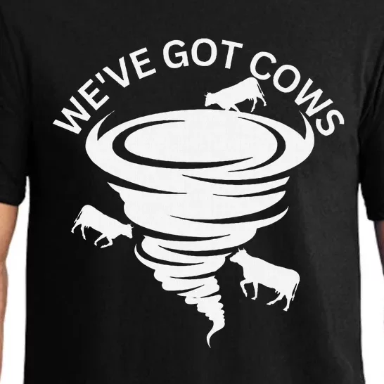 Funny WeVe Got Cows Tornado Storm Chaser Pajama Set