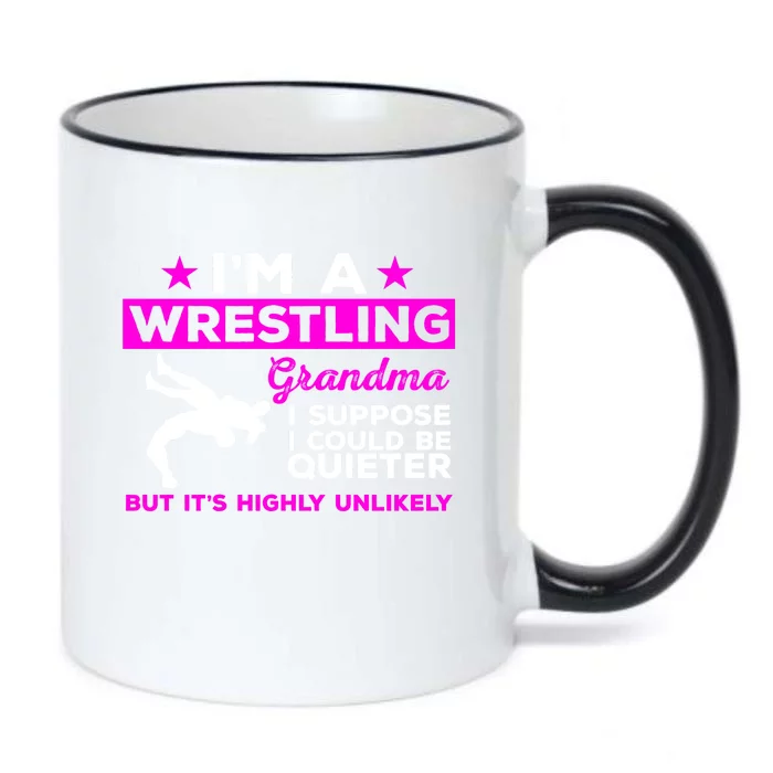 Funny Wrestling Grandma Meaningful Gift Could Be Quieter Gift Black Color Changing Mug