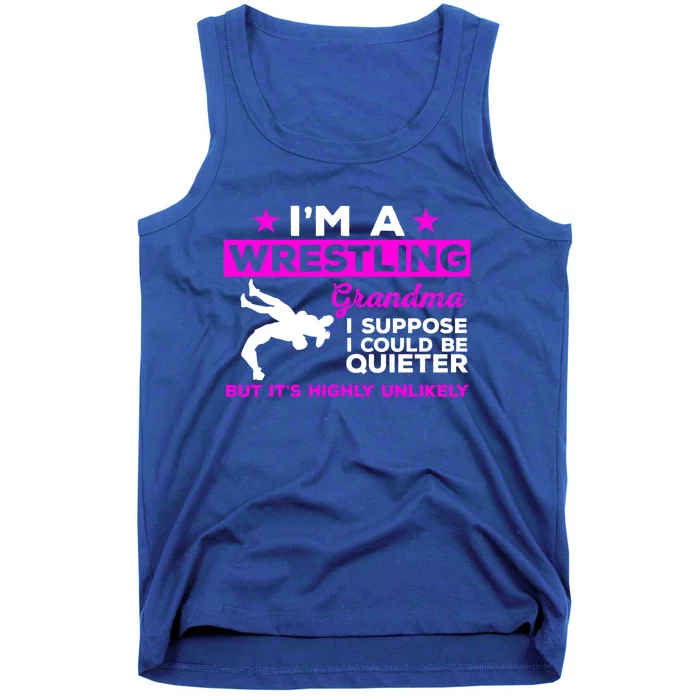 Funny Wrestling Grandma Meaningful Gift Could Be Quieter Gift Tank Top