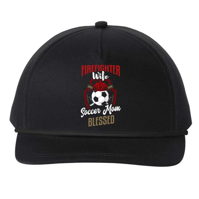 Firefighter Wife Gift Soccer Mom Firefighter Wife Gift Cute Gift Snapback Five-Panel Rope Hat