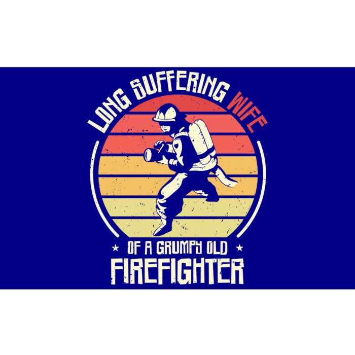 Firefighting Wife Grumpy Old Firefighter Fire Fire Cute Gift Bumper Sticker