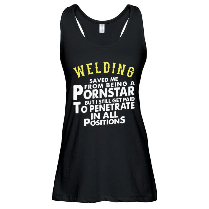 Funny Welding Gifts For Proud Welders Ladies Essential Flowy Tank