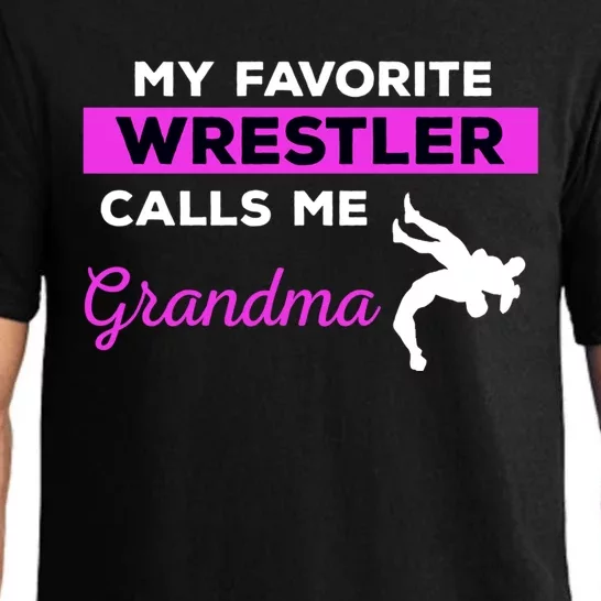 Funny Wrestling Grandma Gift Pajama Set