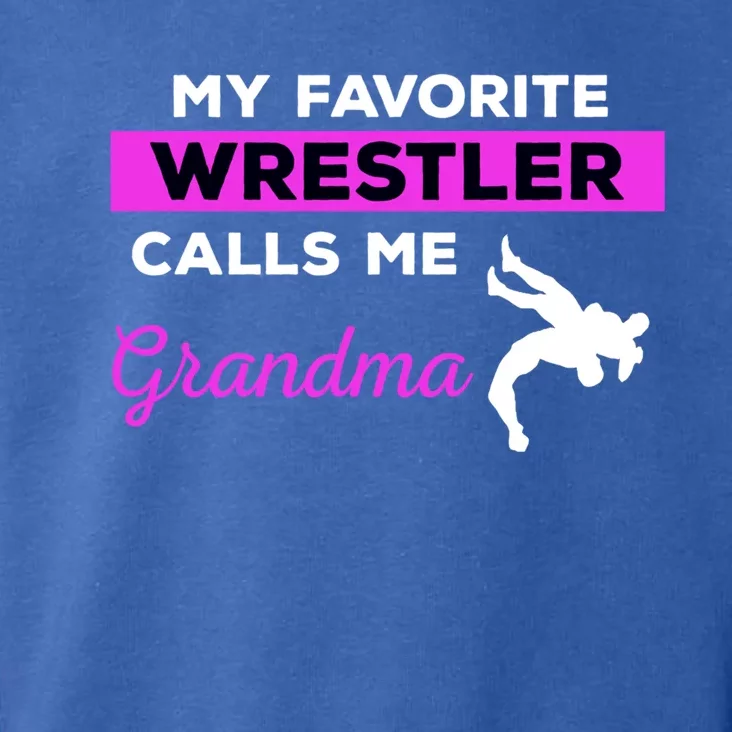 Funny Wrestling Grandma Gift Toddler Hoodie