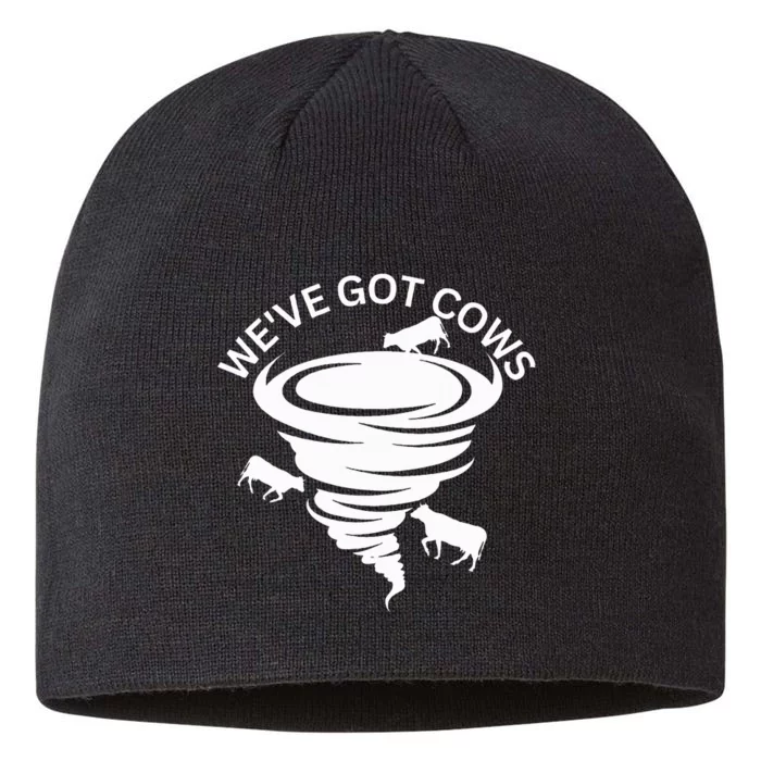 Funny WeVe Got Cows Tornado Storm Chaser 8 1/2in Sustainable Knit Beanie