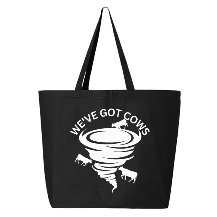 Funny WeVe Got Cows Tornado Storm Chaser 25L Jumbo Tote