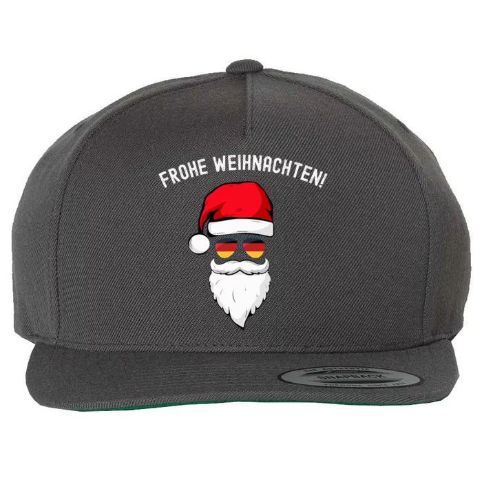 Frohe Weihnachten! German Santa Hat Germany Flag Sunglasses Wool Snapback Cap