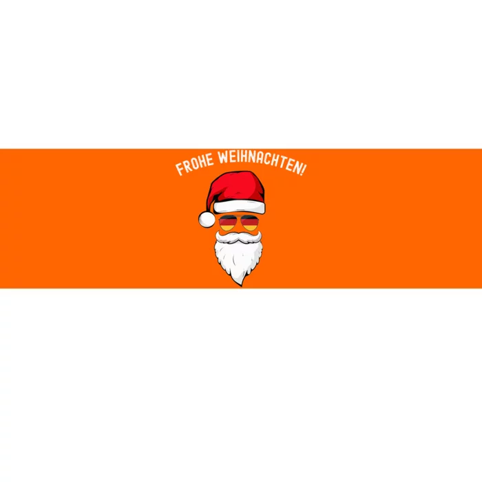 Frohe Weihnachten! German Santa Hat Germany Flag Sunglasses Bumper Sticker