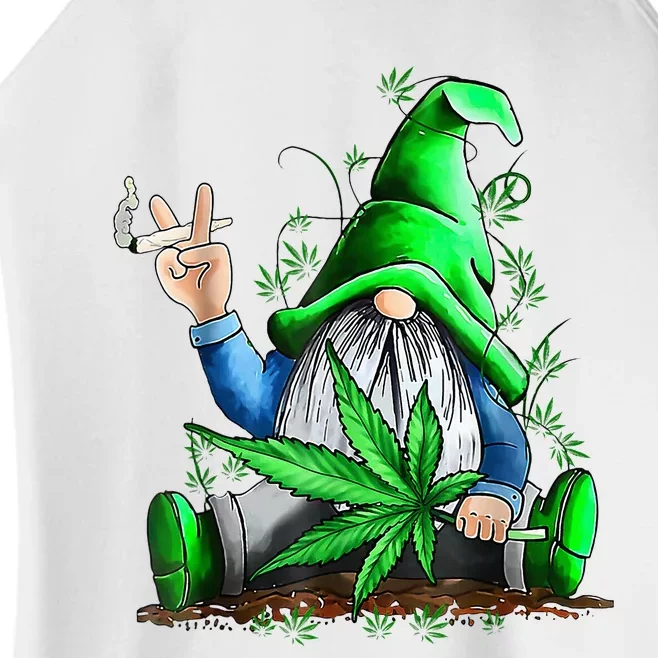 Funny Weed Gnome Cannabis Marijuana Women’s Perfect Tri Rocker Tank