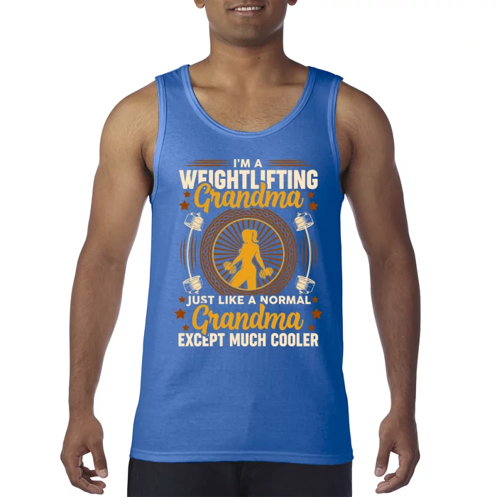 Funny Weightlifting Grandma Bodybuilding Workout Mothers Day Gift Tank Top