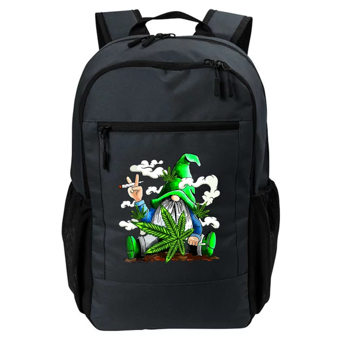 Funny Weed Gnome Marijuana Pot Leaf 420 St Patricks Day Daily Commute Backpack