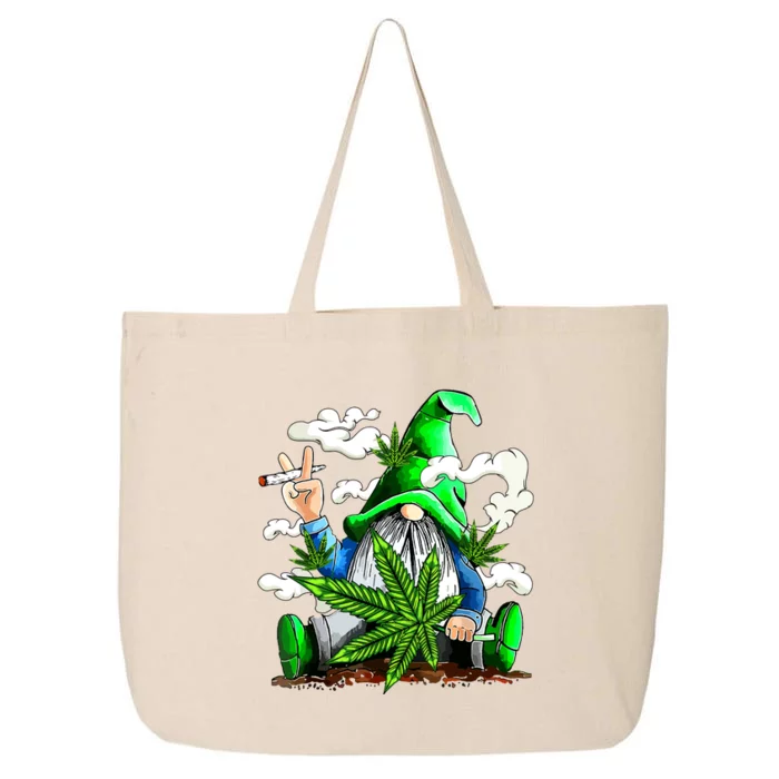 Funny Weed Gnome Marijuana Pot Leaf 420 St Patricks Day 25L Jumbo Tote