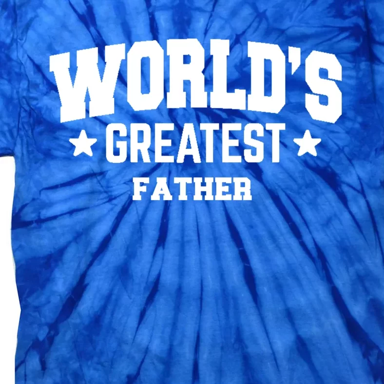 Father Worlds Greatest Black Cute Gift Tie-Dye T-Shirt