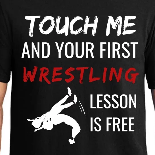 Funny Wrestling Gift Wrestling Coach Sports Great Gift Cute Gift Pajama Set