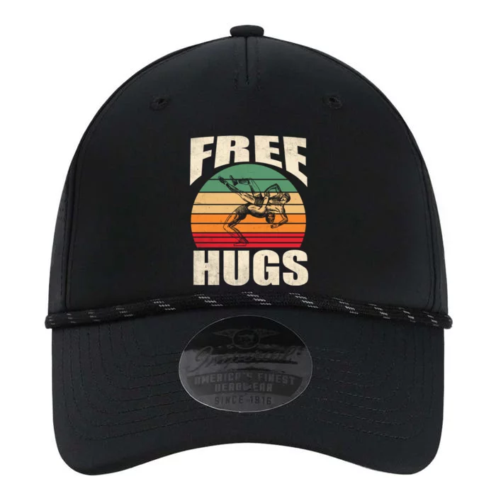 Funny Wrestling Gift Funny Free Hugs Wrestling Gift Performance The Dyno Cap