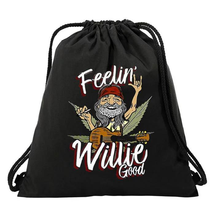 Feelin Willie Good Drawstring Bag