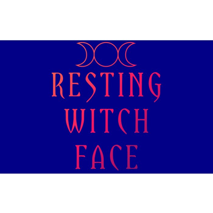 Funny Wiccan Goddess Moon Resting Witch Face Pagan Gift Bumper Sticker