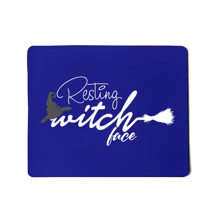 Funny Wiccan Goddess Moon Resting Witch Face Pagan Gift Mousepad