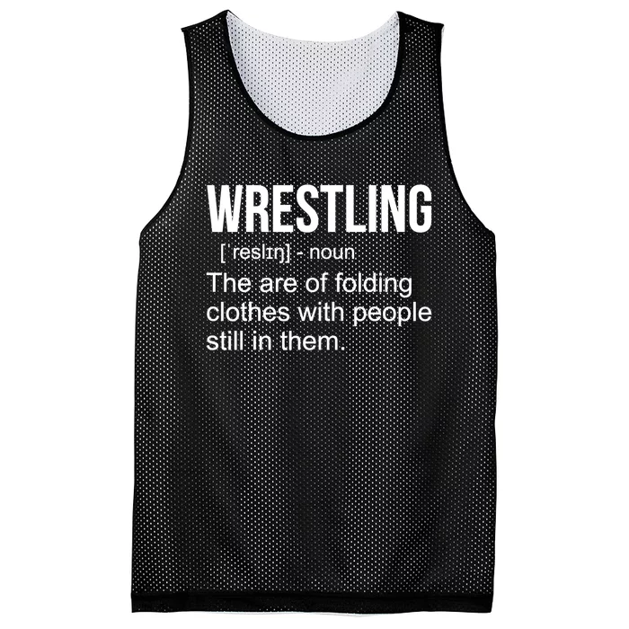 Funny Wrestling Gift For Men Boys Wrestling Definition Gift Mesh Reversible Basketball Jersey Tank