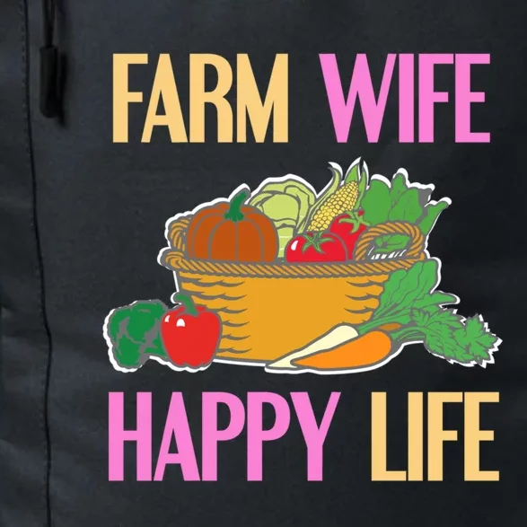 Farm Wife Happy Life Cool Awesome Retro Meaningful Gift Present Gift Cute Gift Daily Commute Backpack