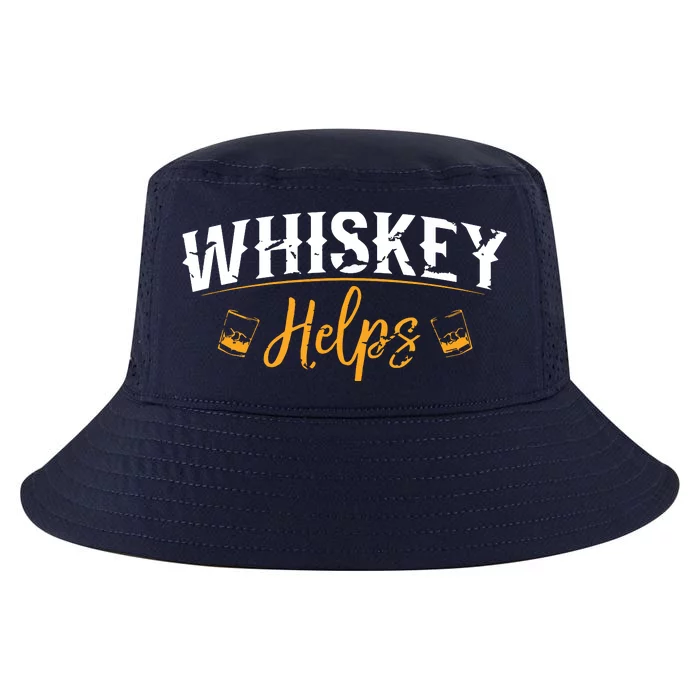 Funny Whiskey Helps Cool Comfort Performance Bucket Hat