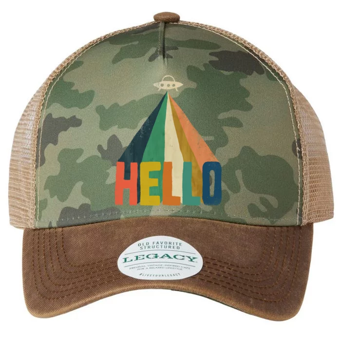 Funny Word Hello Abstract Graphic Legacy Tie Dye Trucker Hat