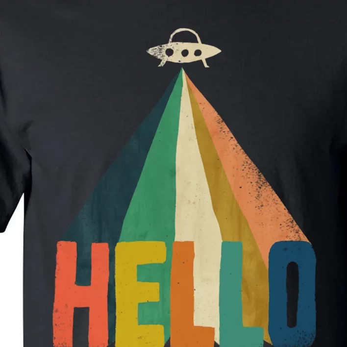 Funny Word Hello Abstract Graphic Tall T-Shirt