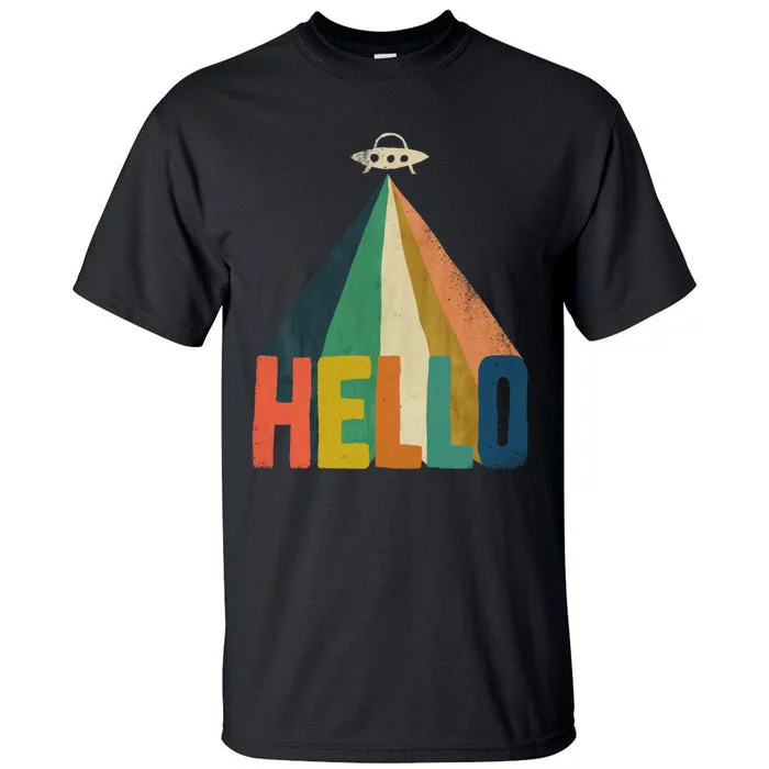 Funny Word Hello Abstract Graphic Tall T-Shirt