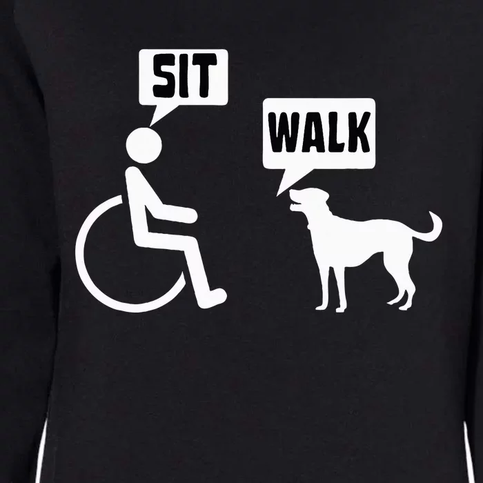 Funny Wheelchair Humor Joke For A Disability In A Wheelchair Womens California Wash Sweatshirt