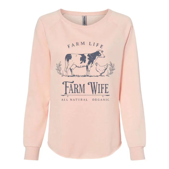 Farm Wife Homeschool Mom Womens California Wash Sweatshirt