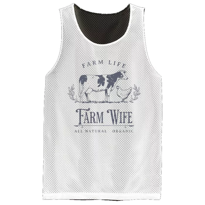 Farm Wife Homeschool Mom Mesh Reversible Basketball Jersey Tank