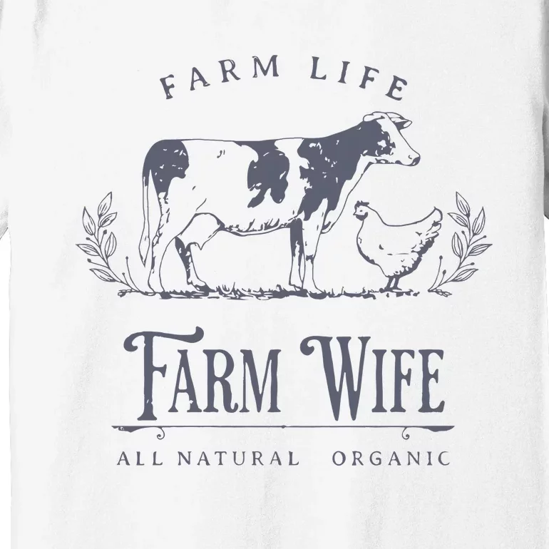 Farm Wife Homeschool Mom Premium T-Shirt