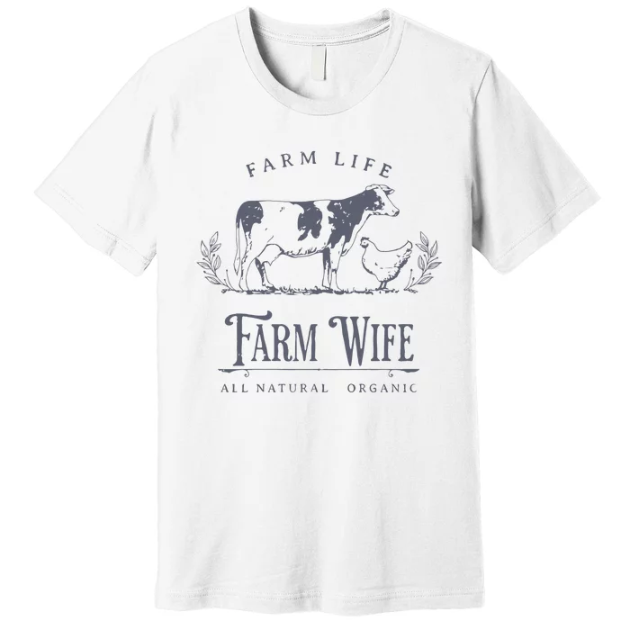 Farm Wife Homeschool Mom Premium T-Shirt