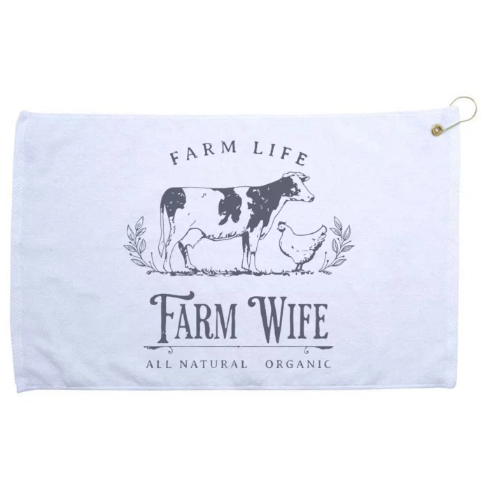 Farm Wife Homeschool Mom Grommeted Golf Towel