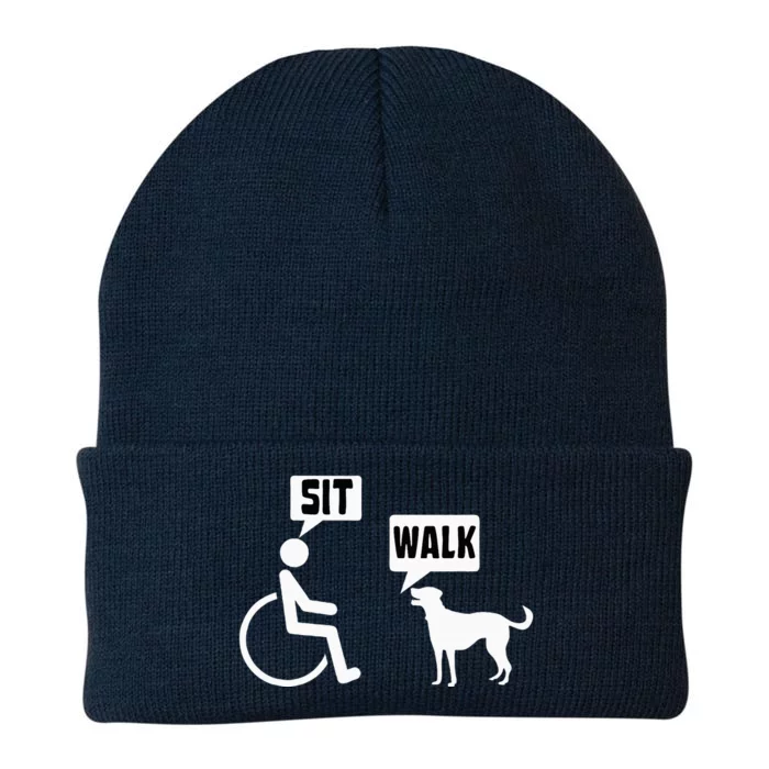 Funny Wheelchair Humor Joke For A Disability In A Wheelchair Knit Cap Winter Beanie