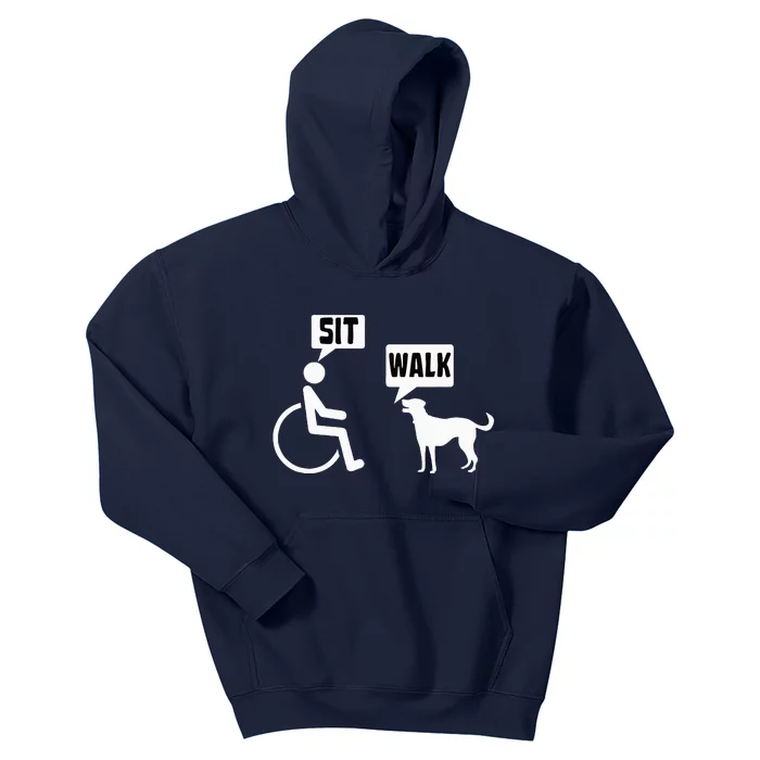 Funny Wheelchair Humor Joke For A Disability In A Wheelchair Kids Hoodie