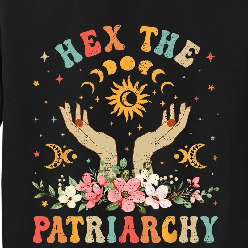 Feminist Witch Hex The Patriarchy Halloween Witch Vibes Sweatshirt