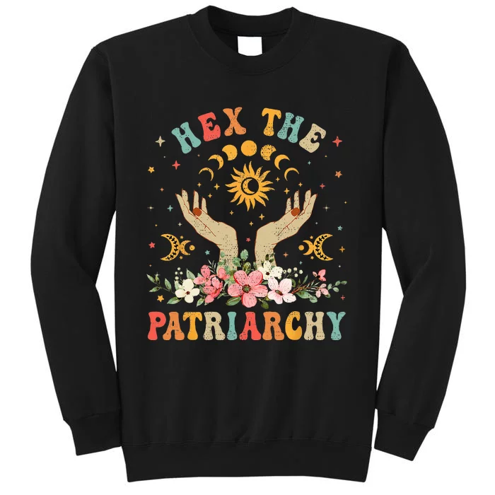 Feminist Witch Hex The Patriarchy Halloween Witch Vibes Sweatshirt