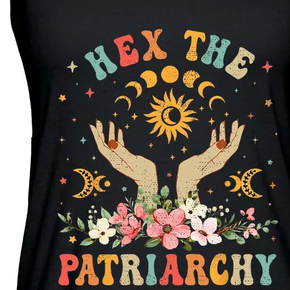 Feminist Witch Hex The Patriarchy Halloween Witch Vibes Ladies Essential Flowy Tank