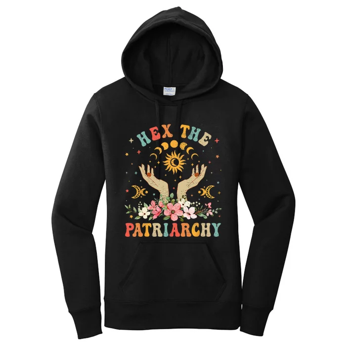 Feminist Witch Hex The Patriarchy Halloween Witch Vibes Women's Pullover Hoodie