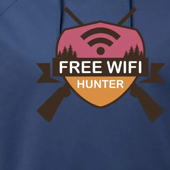 Free Wifi Hunter Performance Fleece Hoodie