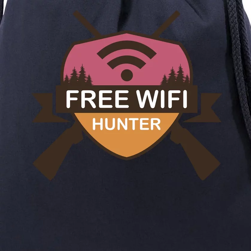 Free Wifi Hunter Drawstring Bag