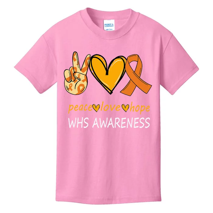 Funny Wolf Hirschhorn Syndrome Awareness Day Kids T-Shirt